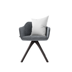 Contemporary Upholstered Swivel Chair with Cushion