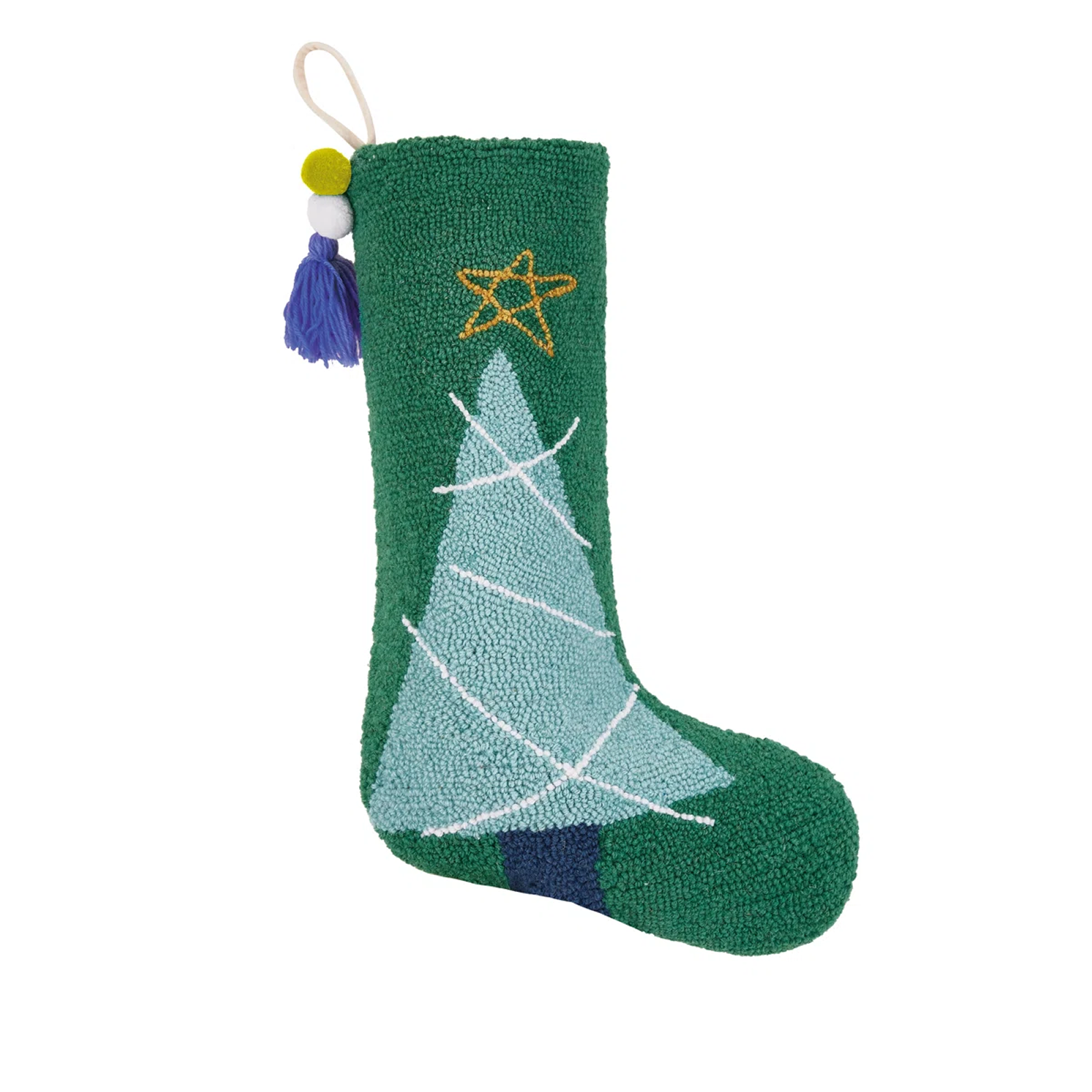 Christmas Green Tree Stocking