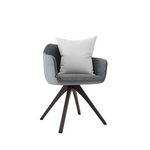 Contemporary Upholstered Swivel Chair with Cushion