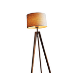Wood Tripod Fabric Shade Floor Lamp