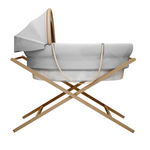 Modern Baby Bassinet with Wooden Stand