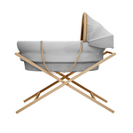 Modern Baby Bassinet with Wooden Stand