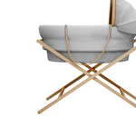 Modern Baby Bassinet with Wooden Stand
