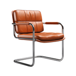 Luxe Cantilever Leather Lounge Chair