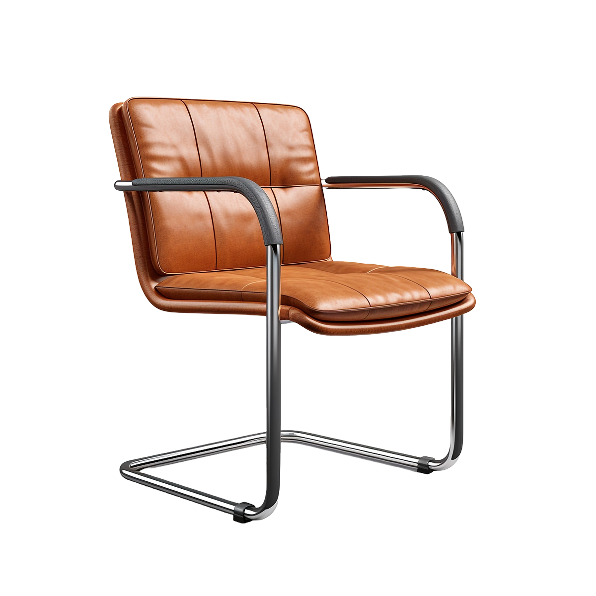 Luxe Cantilever Leather Lounge Chair