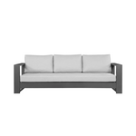 Modern White Aluminum Outdoor Sofa