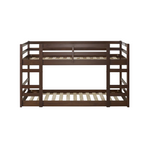 Black Wooden Bunk Bed