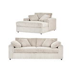 Sand Beige 2 + 1 Cozy Nook Set