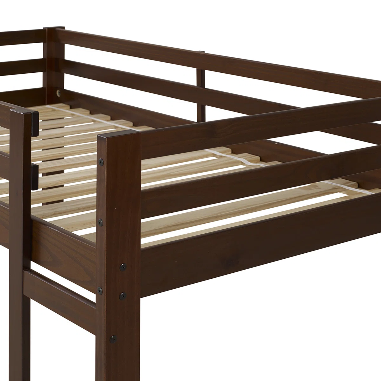 Black Wooden Bunk Bed