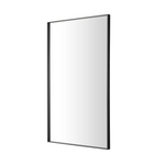 Slim Rectangular Wall Mirror with Black Edge