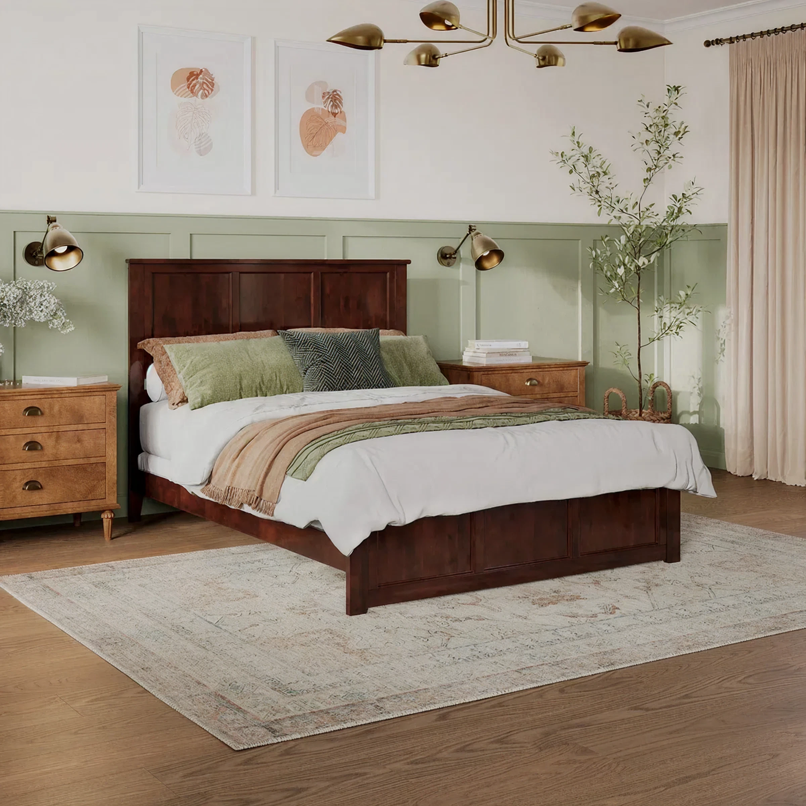Solid Wooden Single Bed Frame