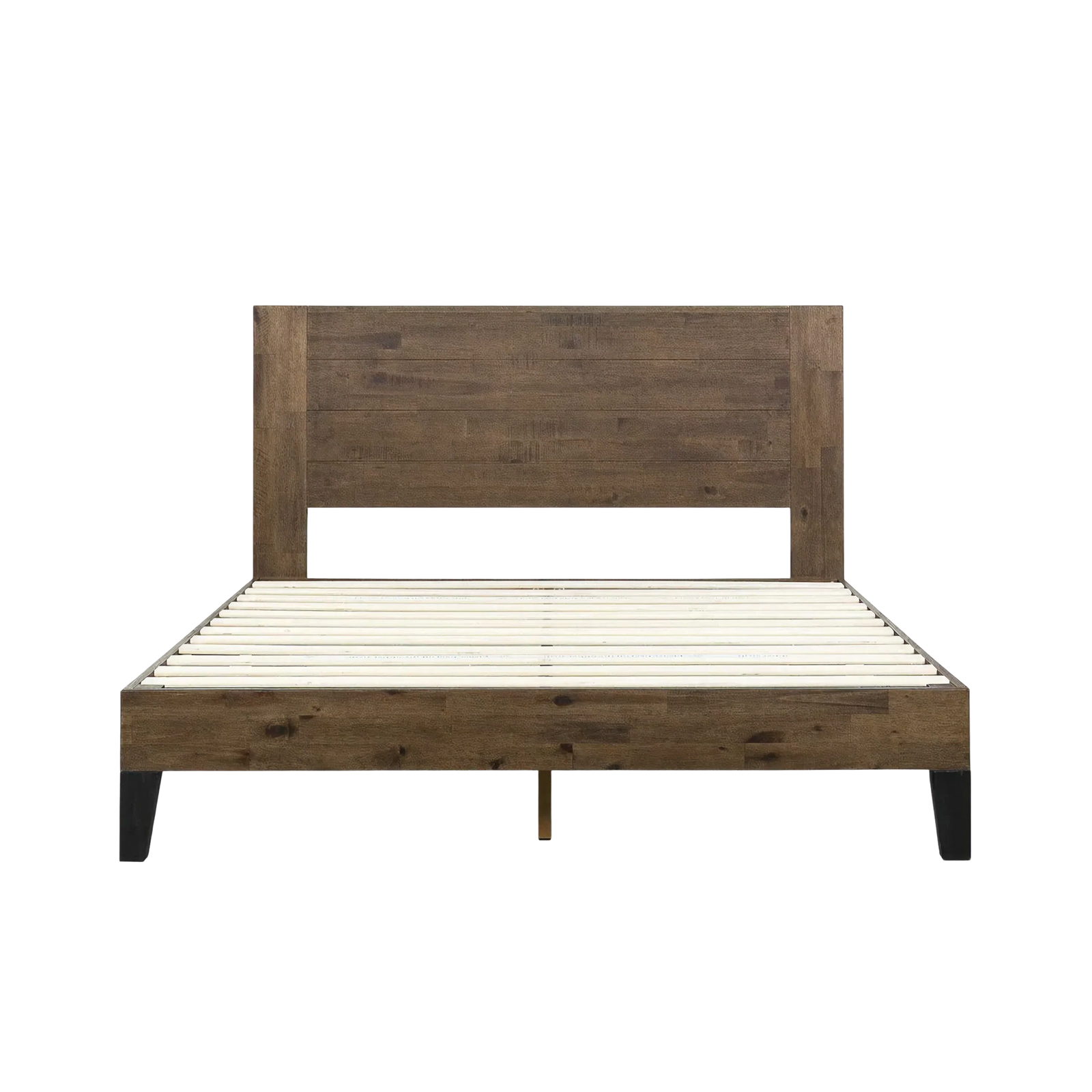 Grey Wooden Single Bed Frame