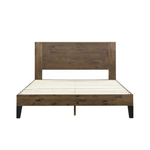 Grey Wooden Single Bed Frame