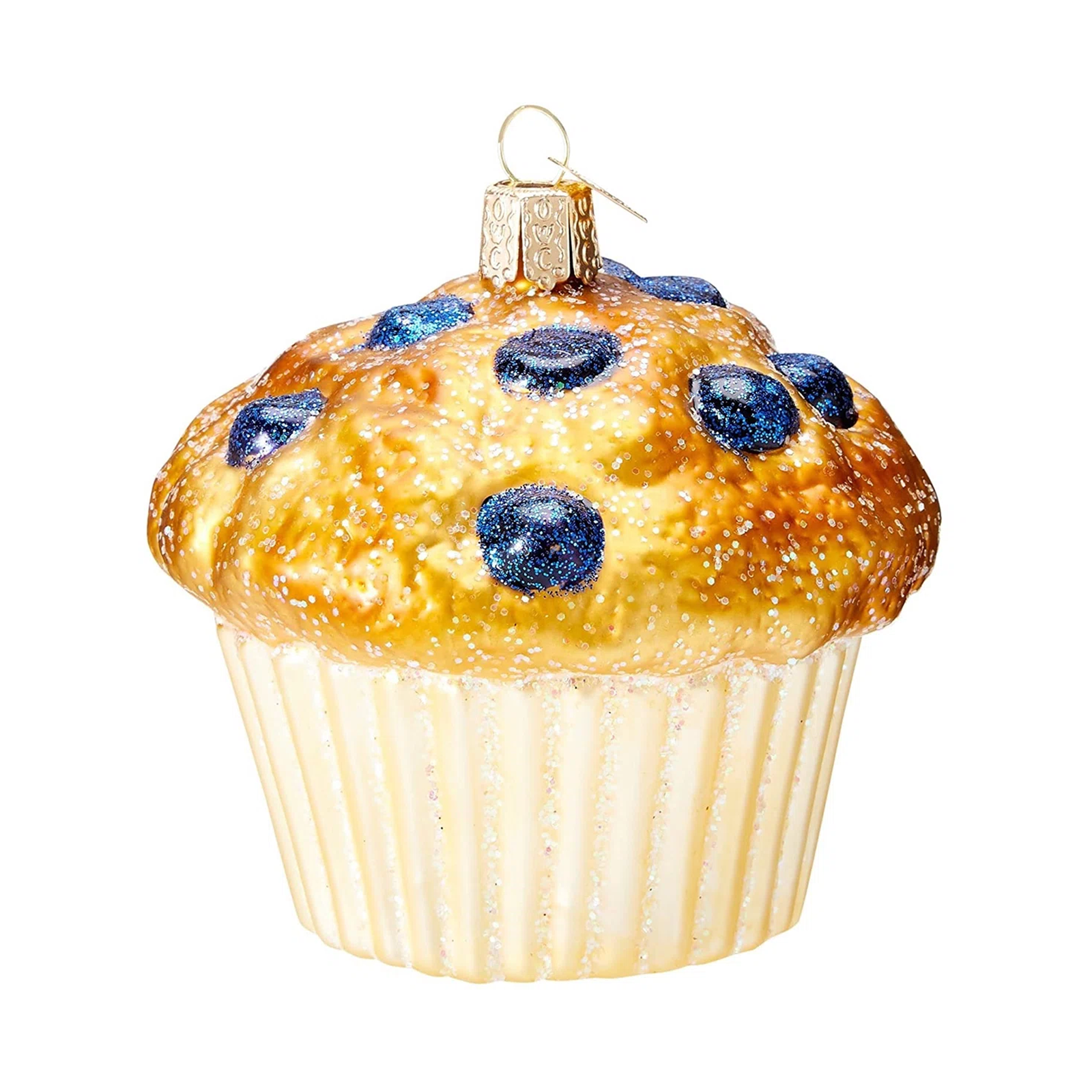 Blueberry Muffin & Scone Glass Ornament Set