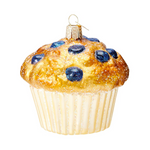 Blueberry Muffin & Scone Glass Ornament Set