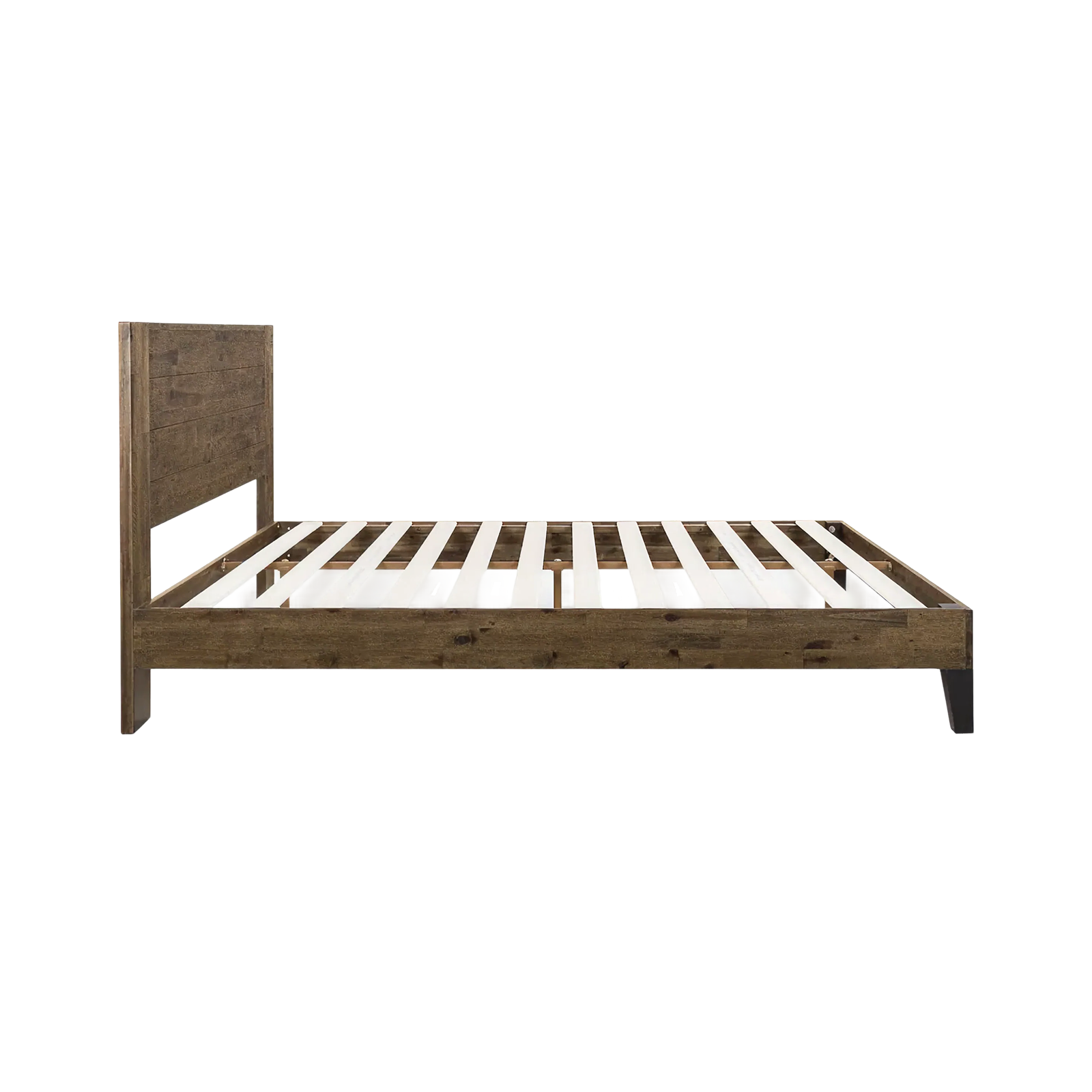 Grey Wooden Single Bed Frame