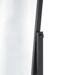 Freestanding Oval Full-Length Mirror with Wooden Base