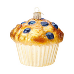 Blueberry Muffin & Scone Glass Ornament Set