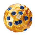Blueberry Muffin & Scone Glass Ornament Set