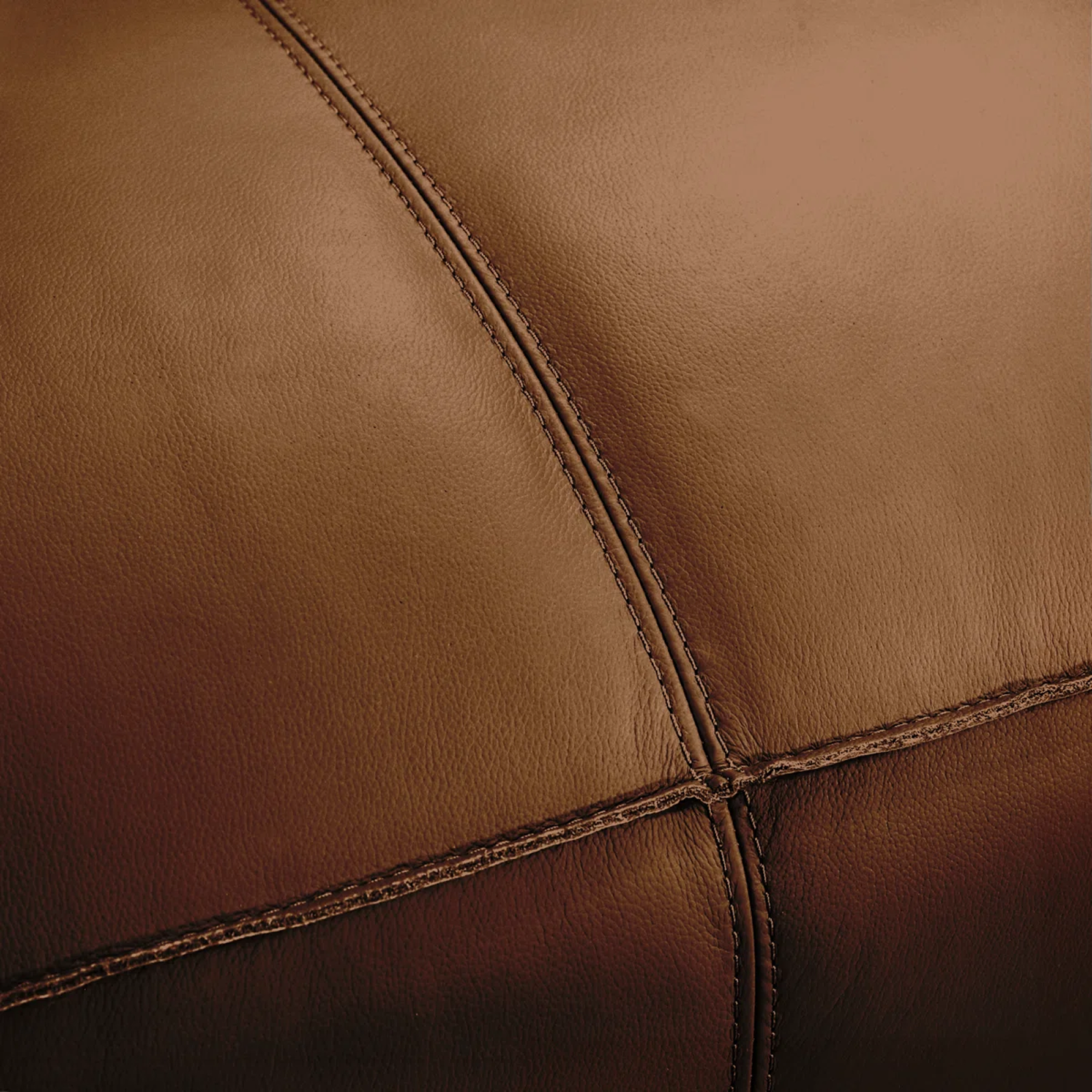 Classic Cognac Leather Loveseat
