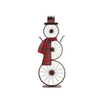 Christmas Standing Snowman with Wheels