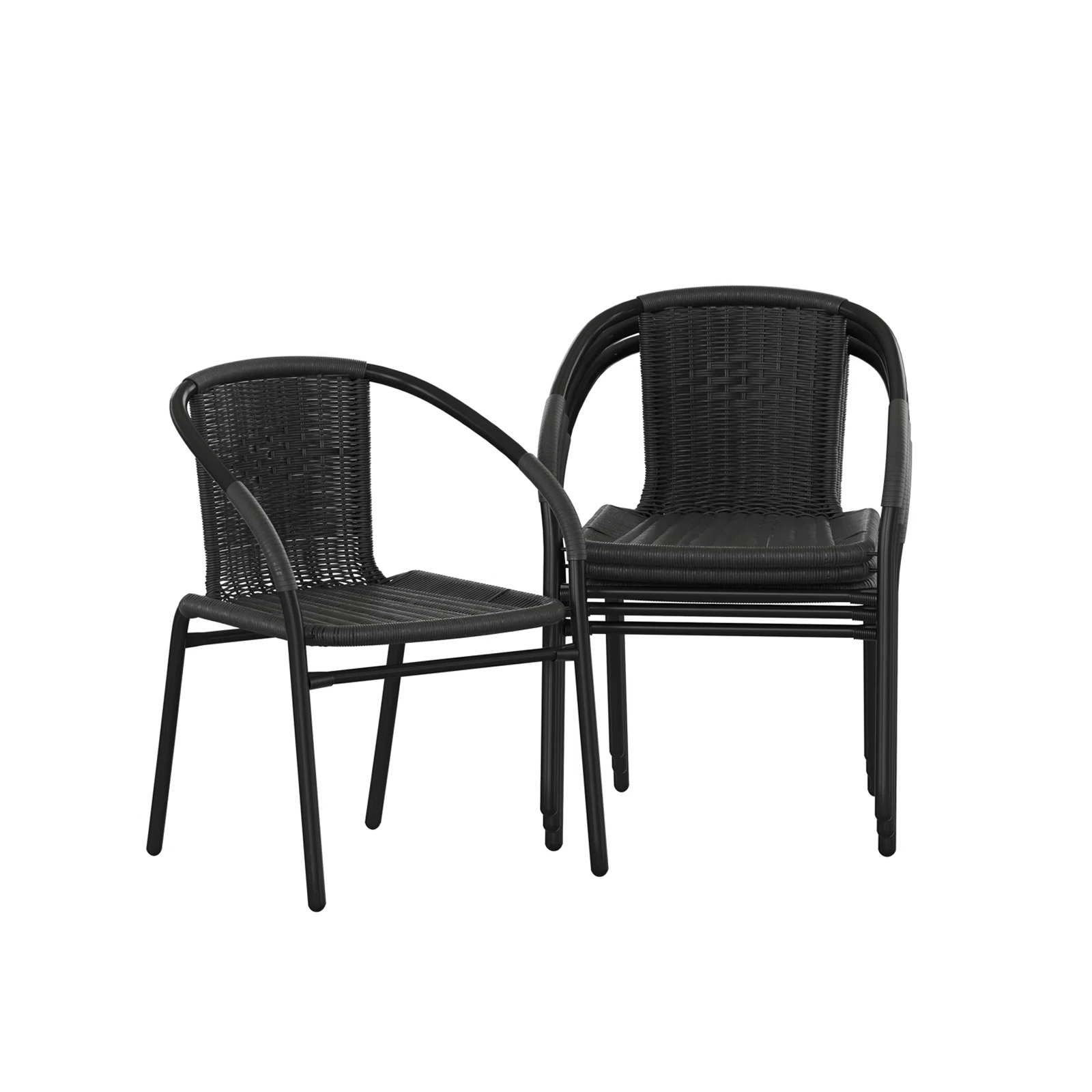 Black Steel Outdoor Chair
