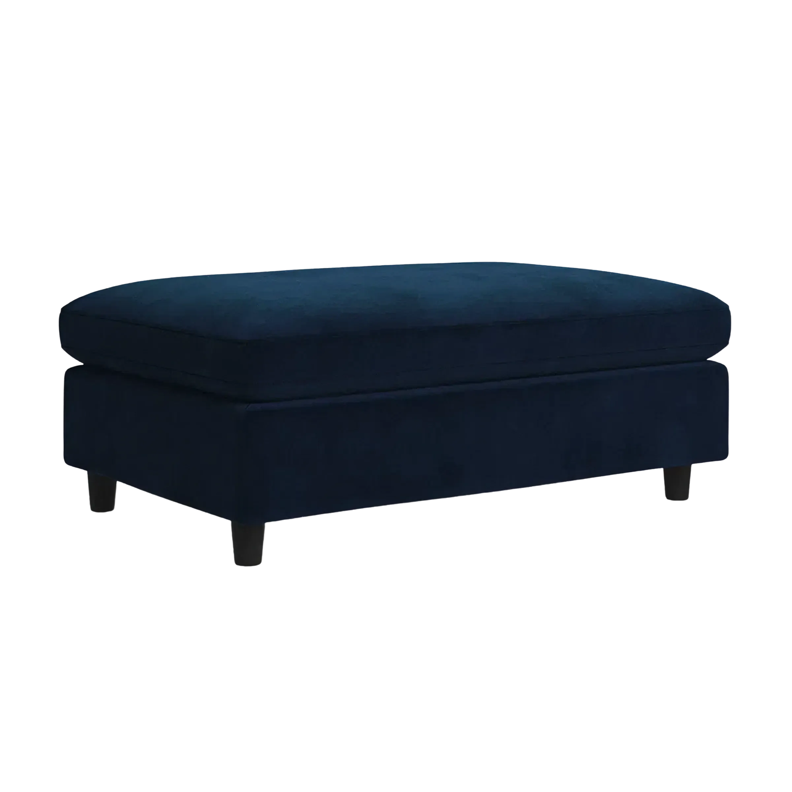 Navy Blue Upholstered Stool