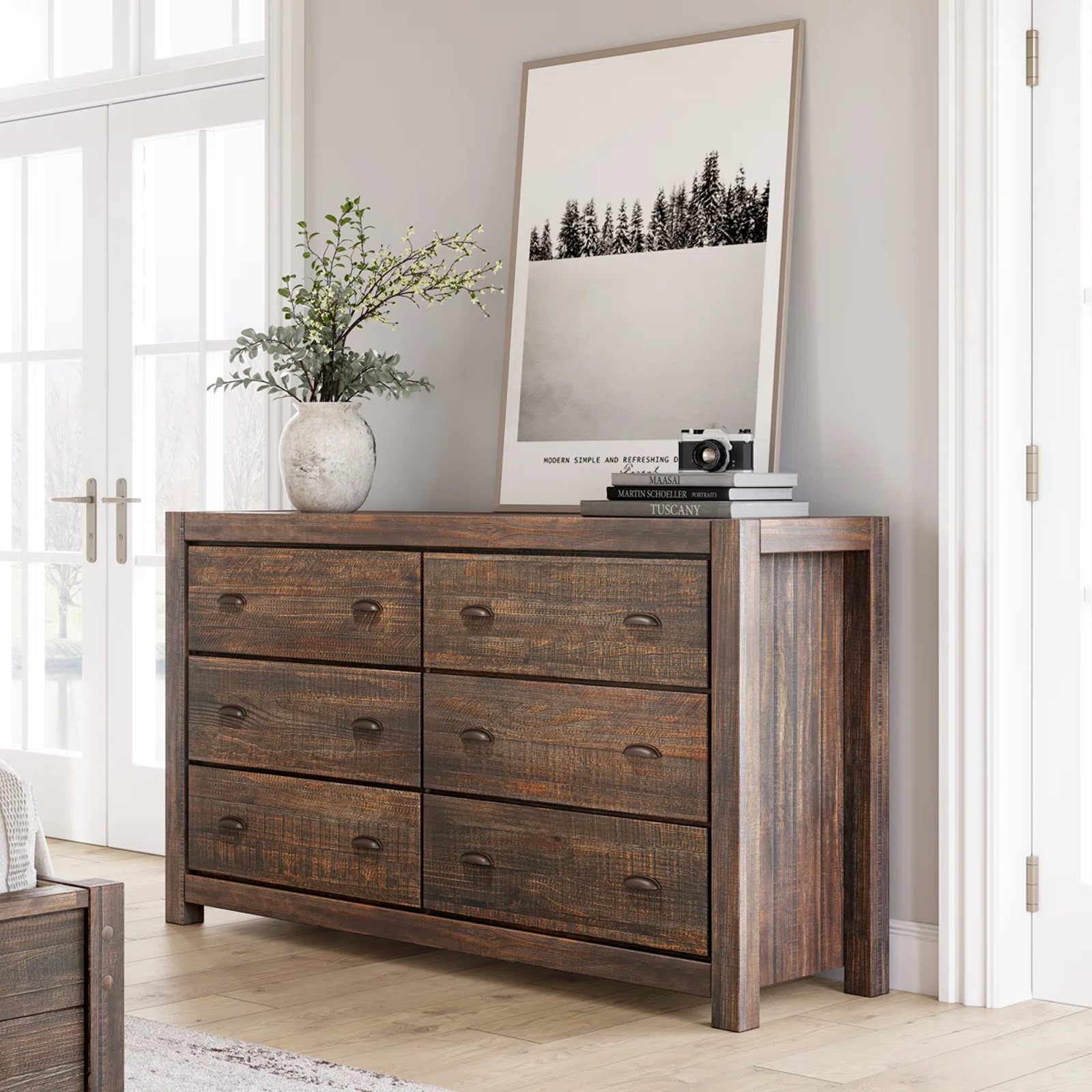 Wooden Bedroom Vanity Set with Drawer