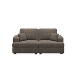 Modern Charcoal Grey 2-Seater