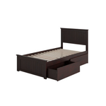 Black Single Bed Frame with Storage
