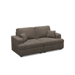 Modern Charcoal Grey 2-Seater