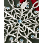Grand Crystal Jeweled Snowflake Ornament