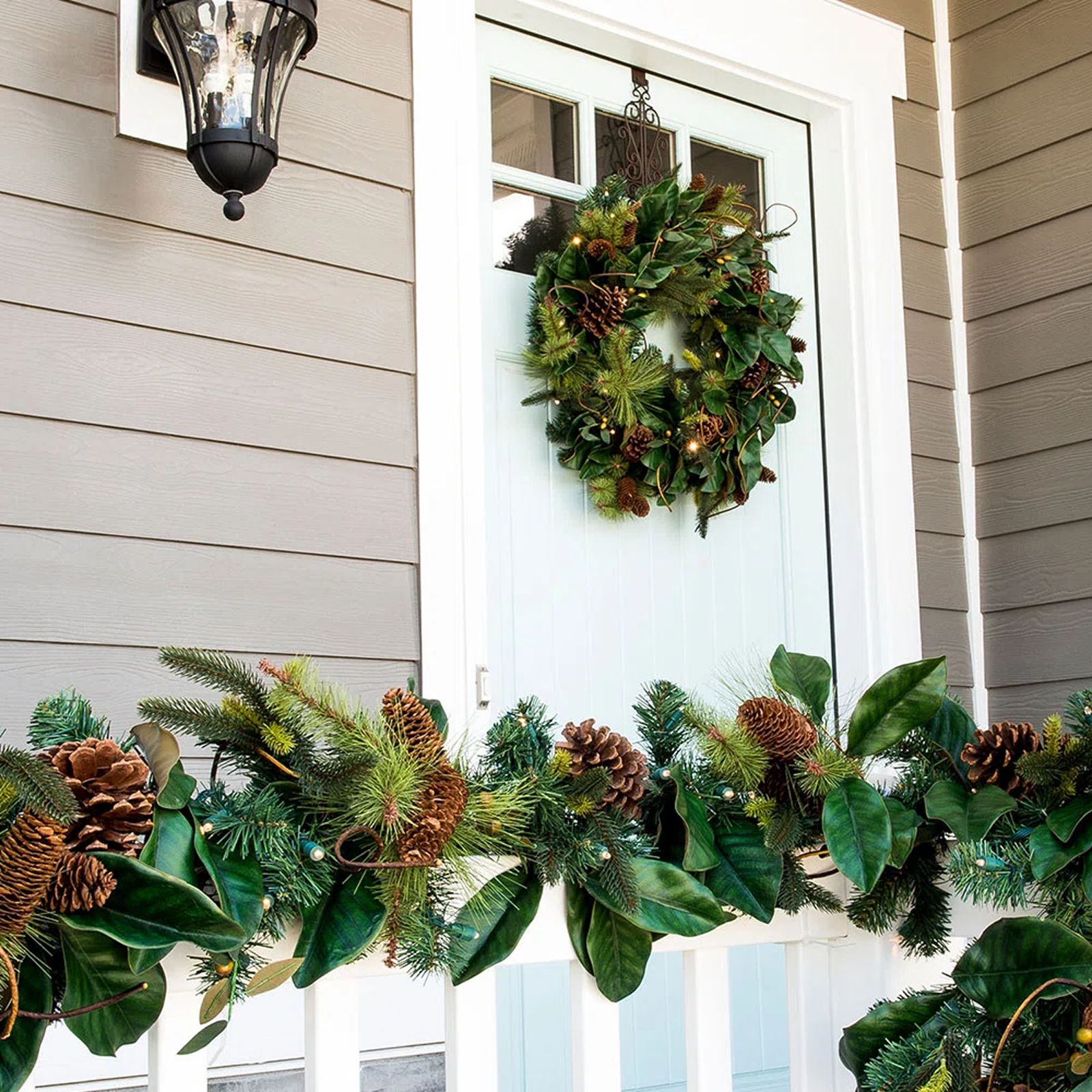Elegant Greenery Christmas Arch Swag