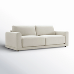 Structured Cream Fabric Sofa