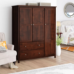 Grain Wood 3-Door Wardrobe