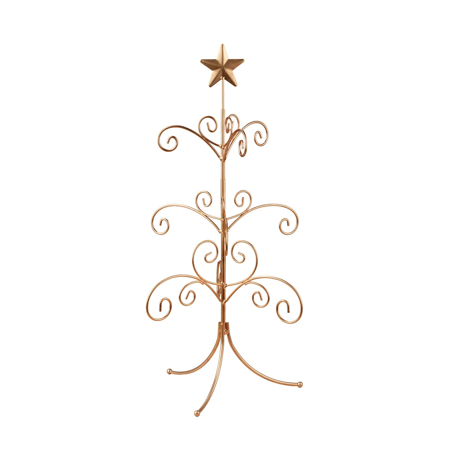 Gold Metal Mini Regent Ornament Display Tree