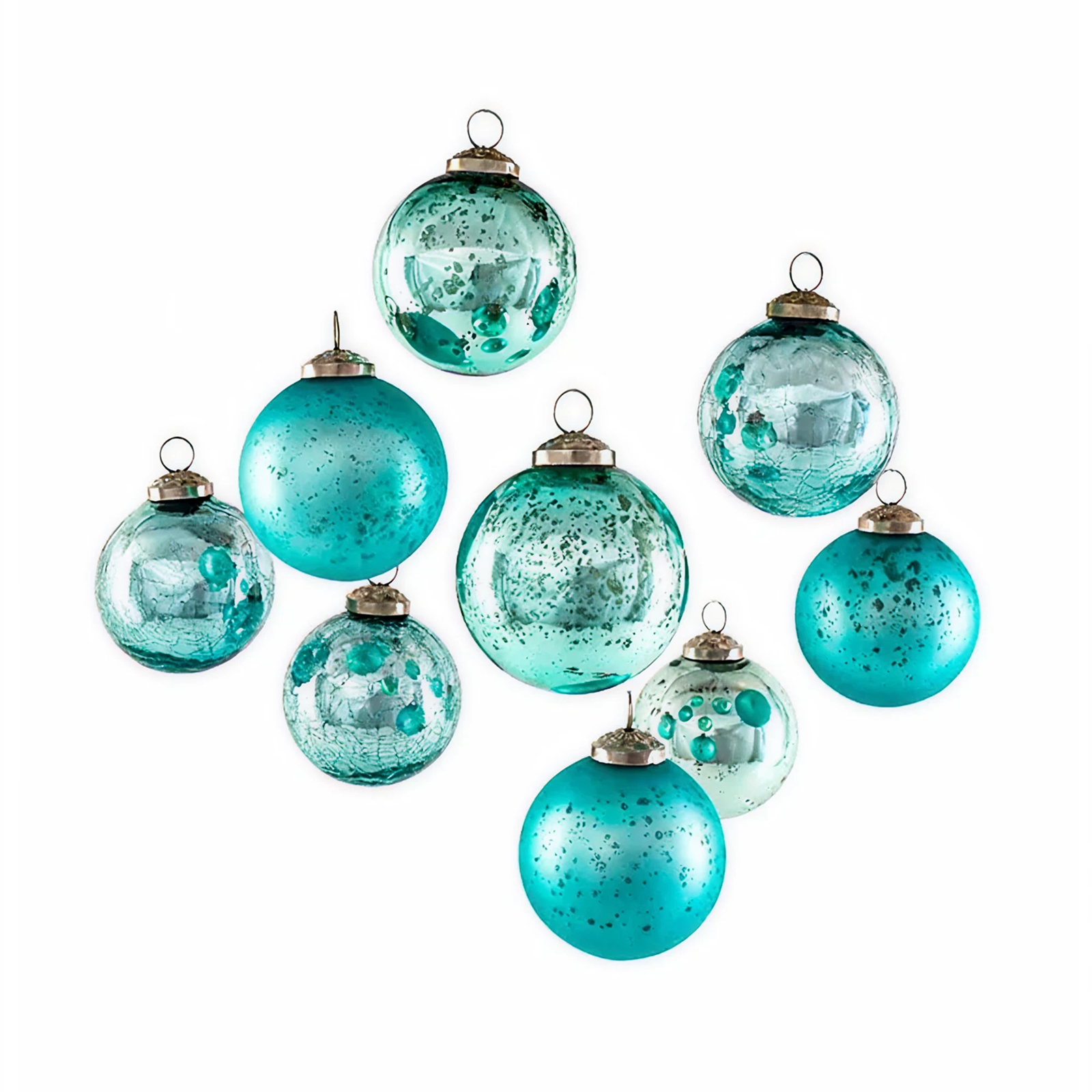 Decor Teal Glass Ball