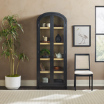 Decor Arched Cabinet with Glass Door
