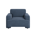 Mid-Century Navy Blue Armchair