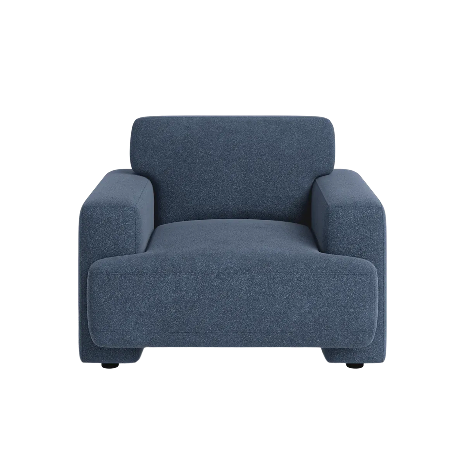 Mid-Century Navy Blue Armchair