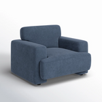 Mid-Century Navy Blue Armchair