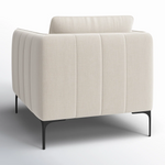 Modern Cream Boucle Accent Chair