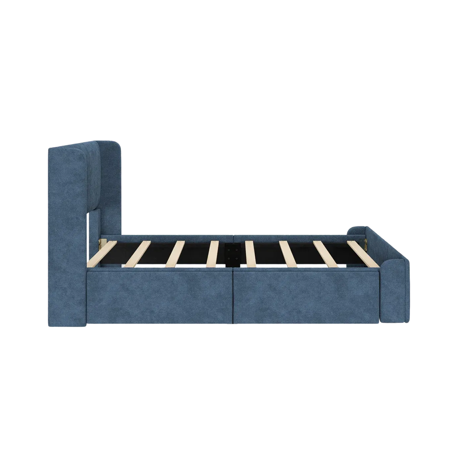Navy Premium Single Bed Frame