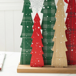 Christmas Wooden Table Trees