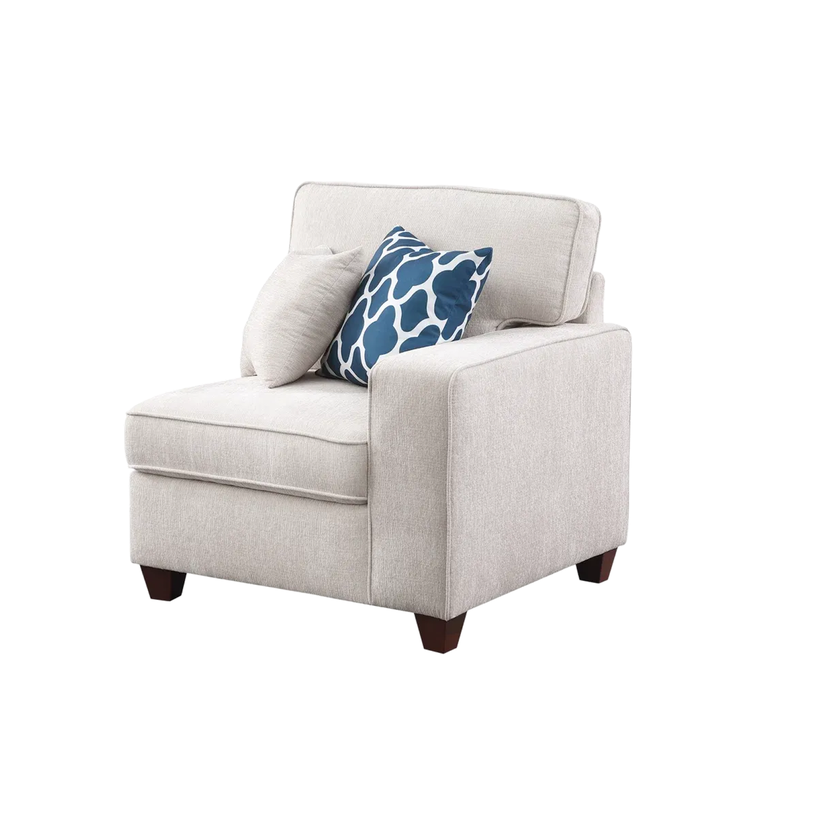 White Standard Lounge Sofa Set