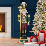 Grand Traditional Red and Gold Nutcracker Figurine