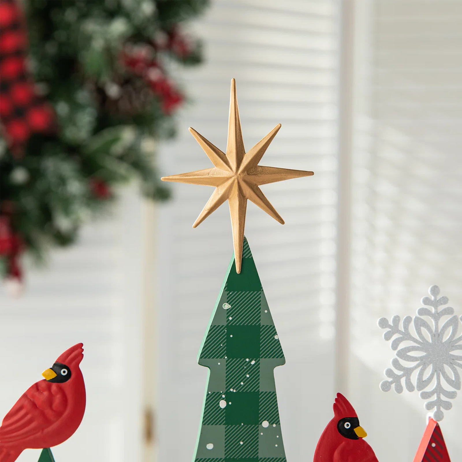 Christmas Wooden Table Trees