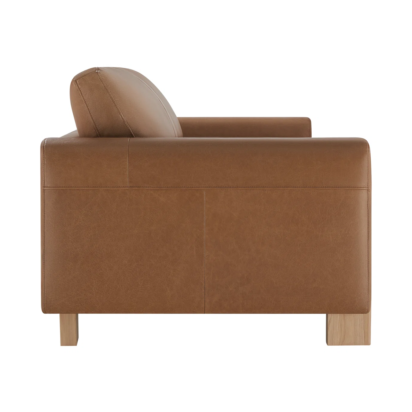 Camel Brown Genuine Leather Sofa