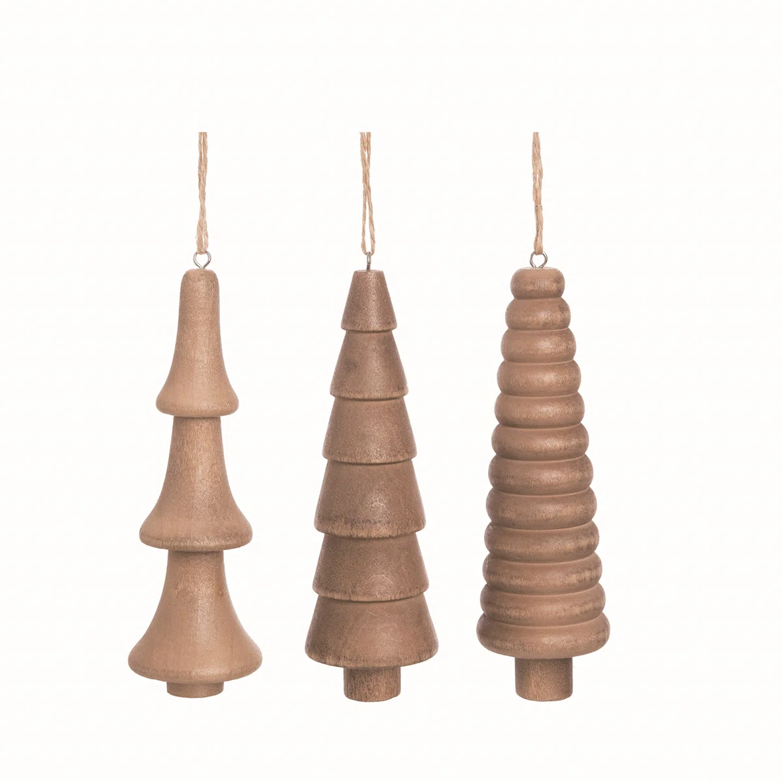 Natural Pinecone Ornament Cluster (Set of 3)