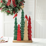 Christmas Wooden Table Trees